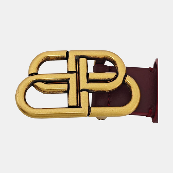 Leather Belt Red