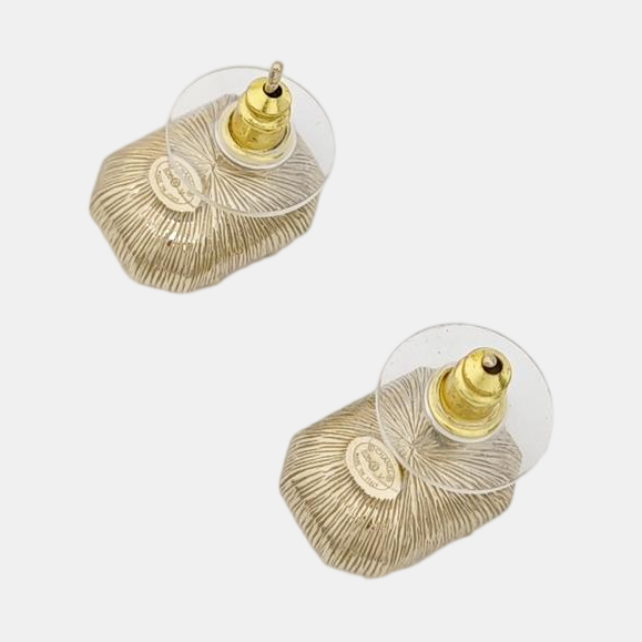 Metal Gold Stud Earrings