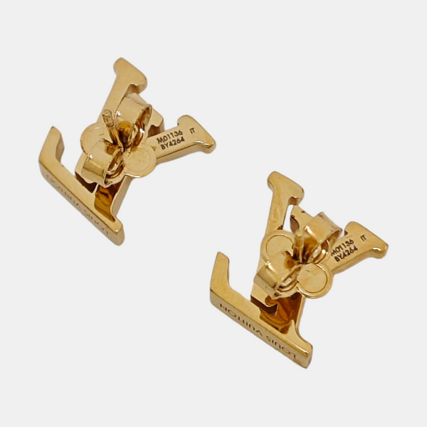 Metal Red Stud Earrings