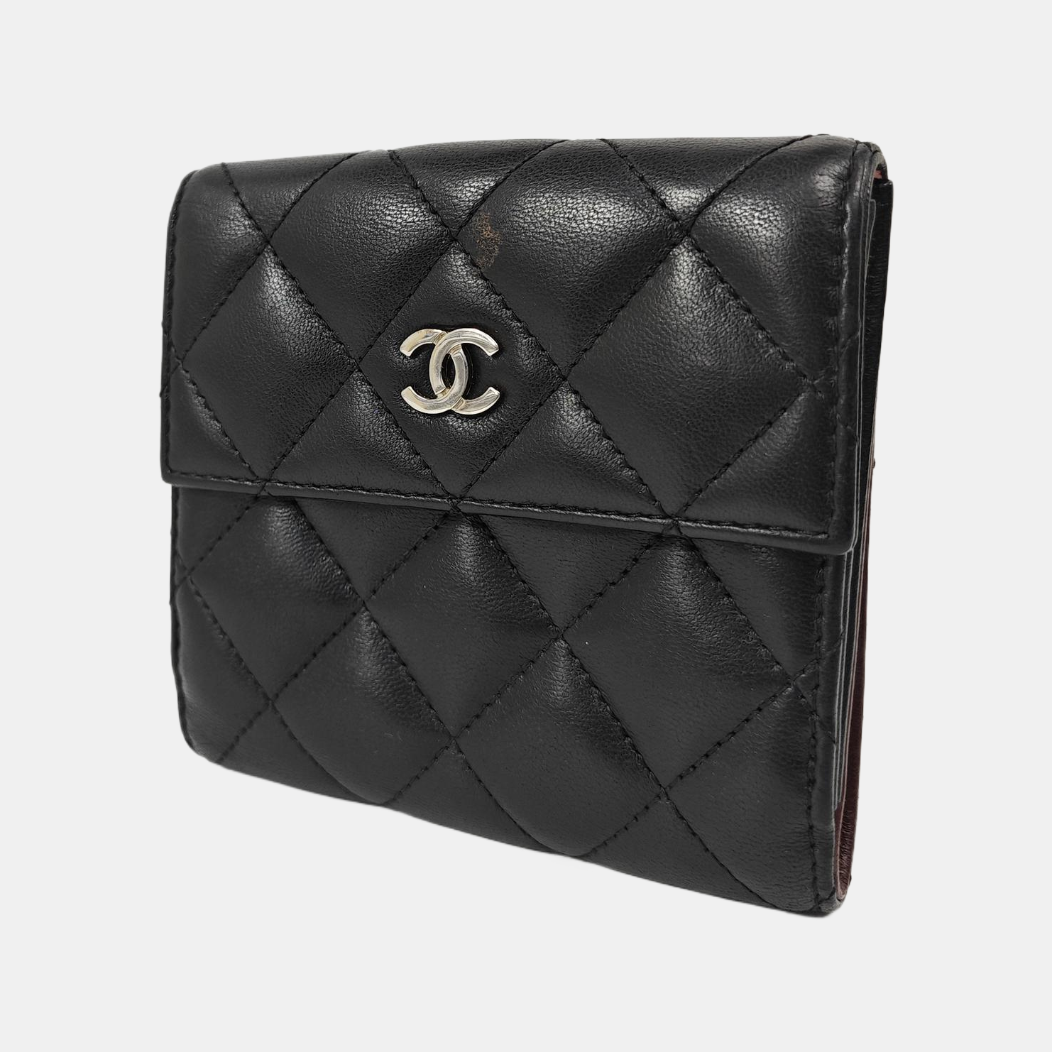 Quilted Lambskin Wallet Black