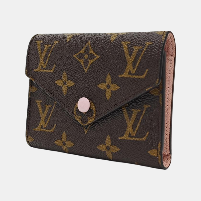 VICTORINE Monogram Coated Canvas Brown Wallet