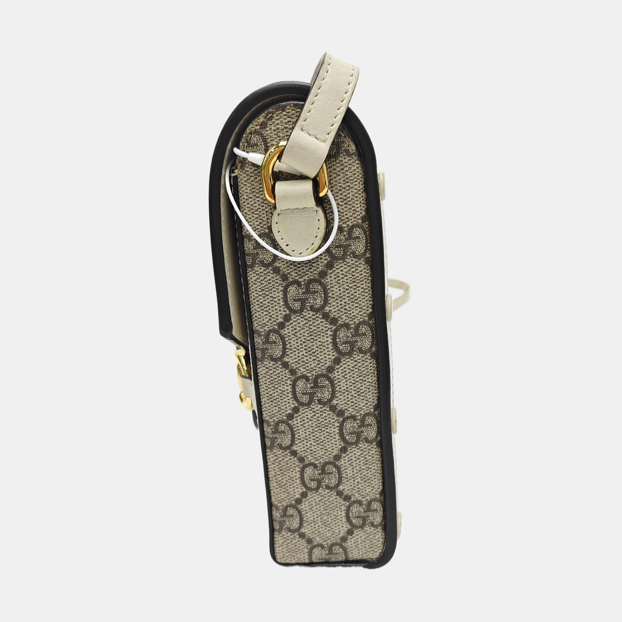 Horsebit 1955 Mini Coated Canvas Beige