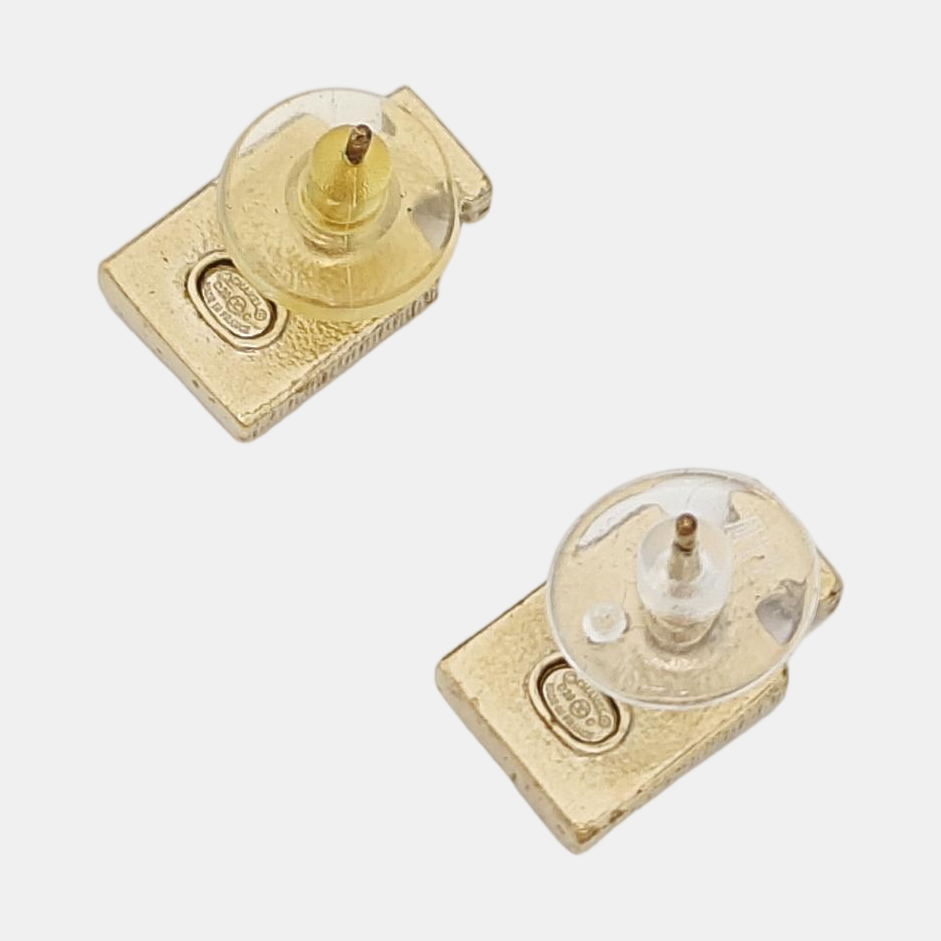 Metal Gold Stud Earrings