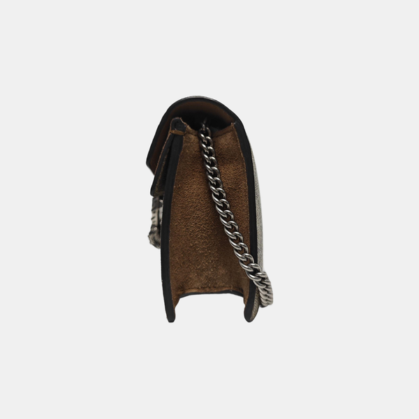 Dionysus Super Mini Monogram Coated Canvas Beige