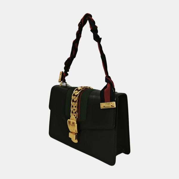 Sylvie Small Calfskin Black