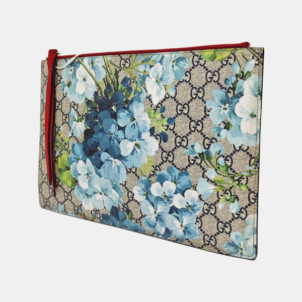 Monogram Coated Canvas Top Handle Bag Blue