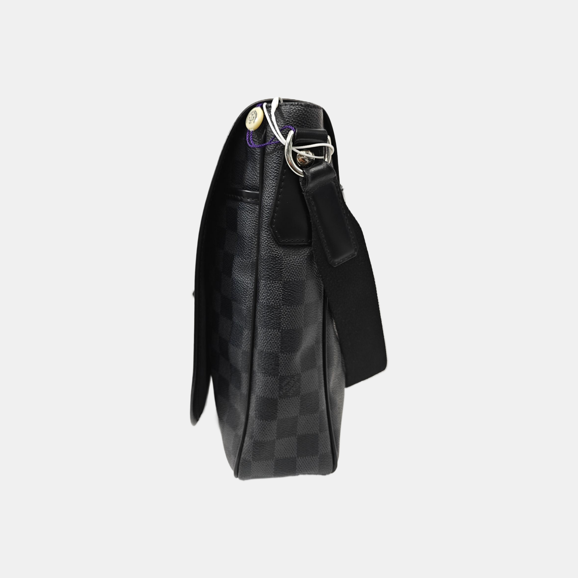 DANIEL Damier Graphite Coated Canvas Gray