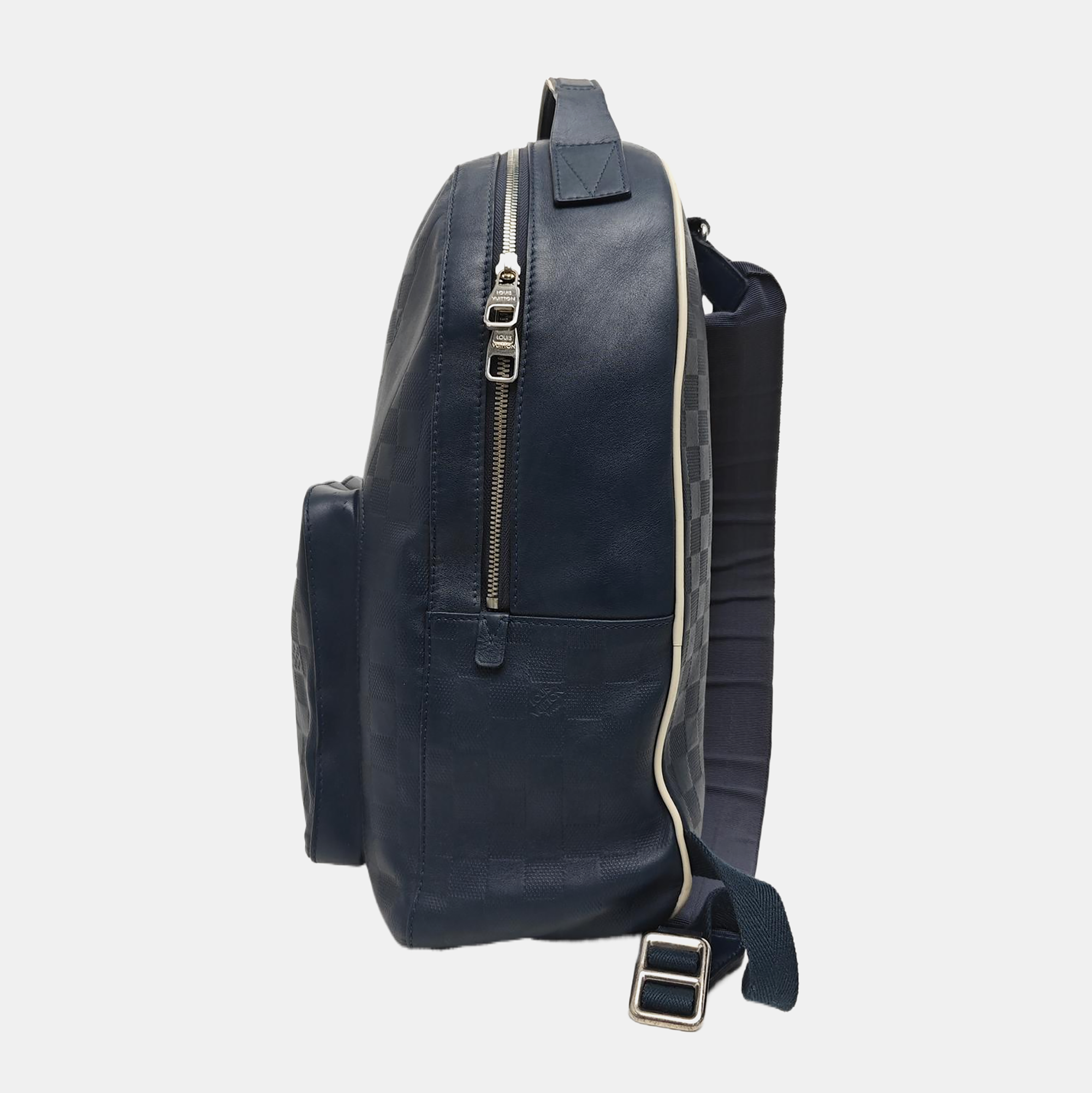 Damier Calfskin Backpack Blue
