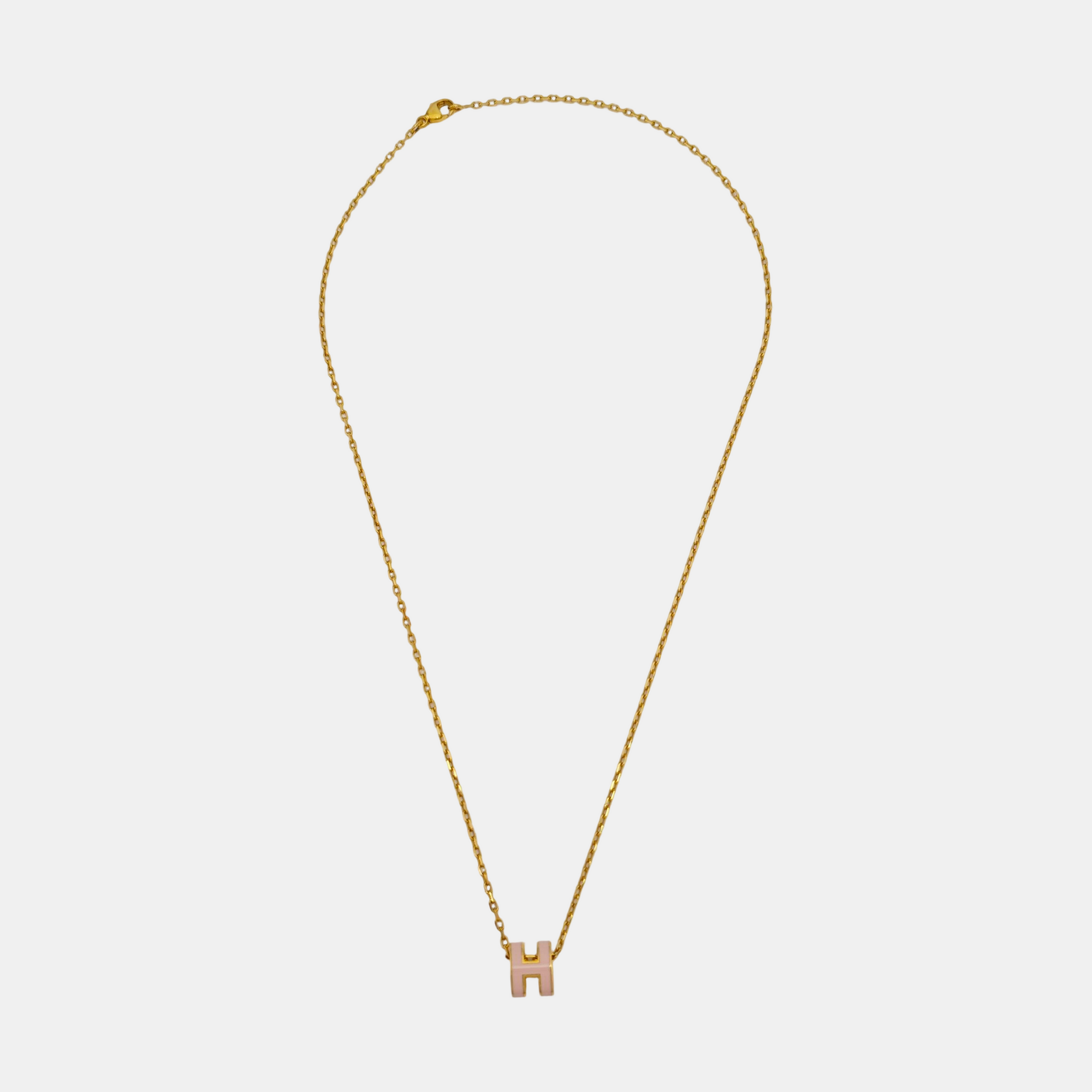 Pop H Metal Gold Necklace