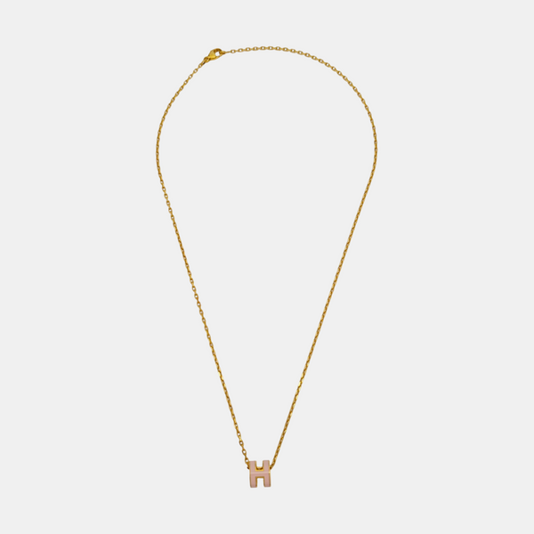 Pop H Metal Gold Necklace