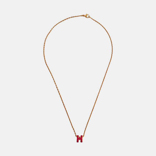 Pop H Metal Rose Gold Necklace