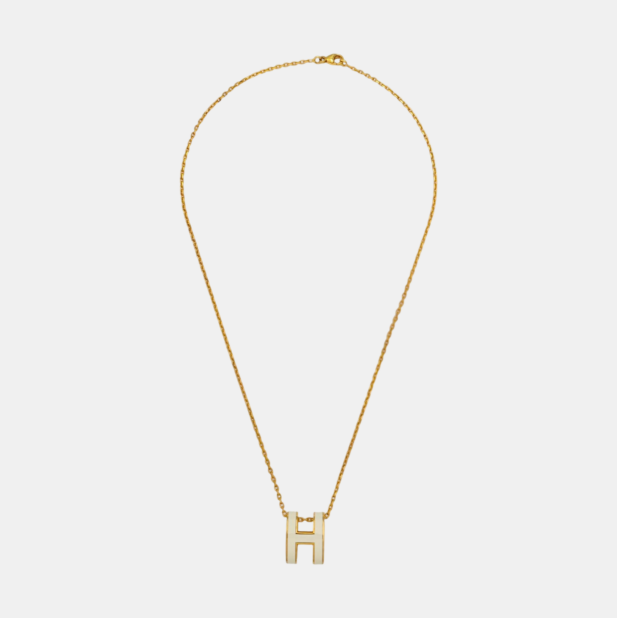 Pop H Metal Gold Necklace