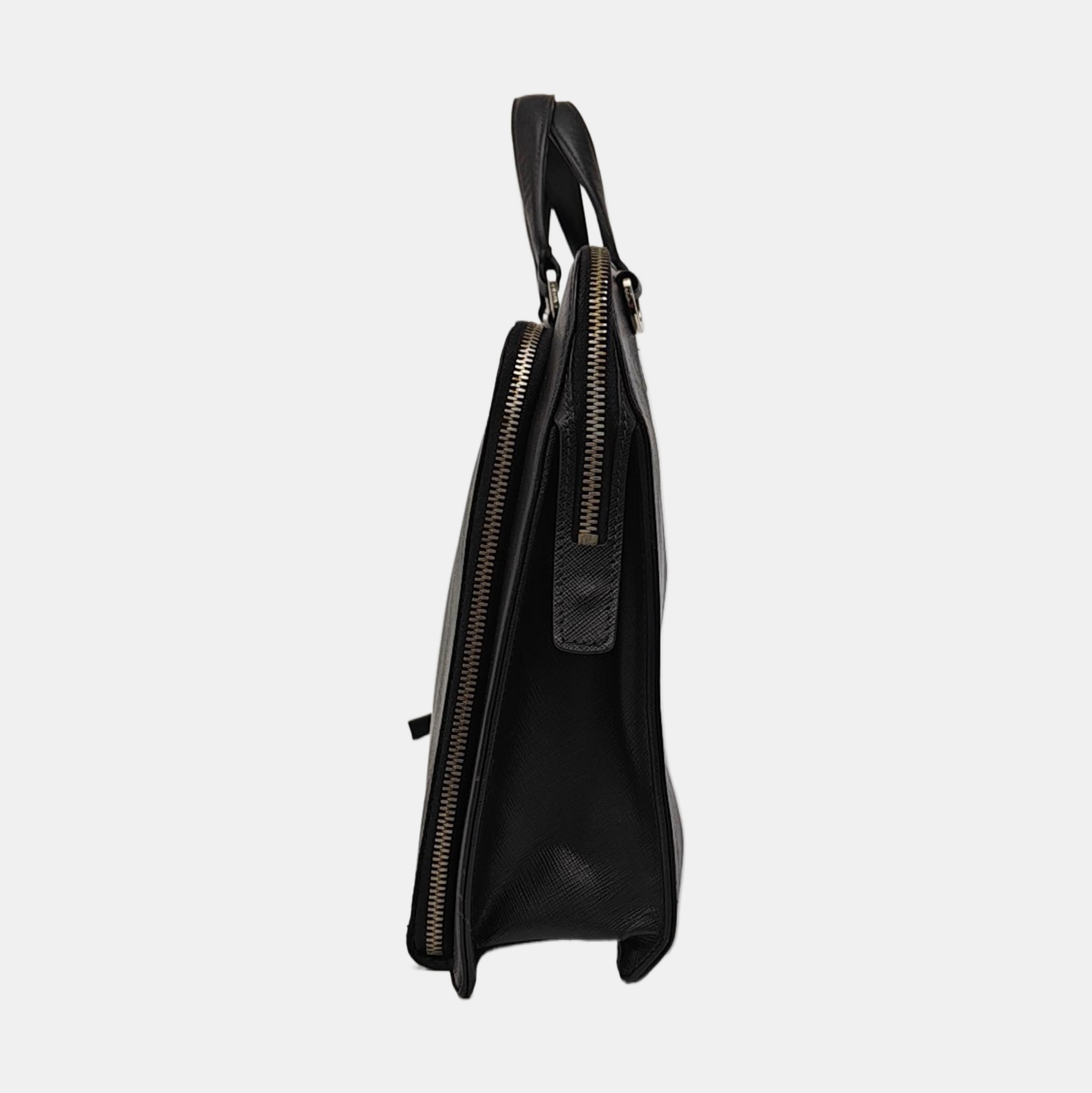 Saffiano Calfskin Tote Bag Black