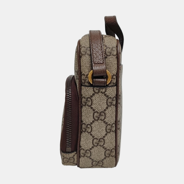 Authenticated pre-owned  Ophidia Mini Monogram Coated Canvas Beige - Shoulder Bag at Looply
