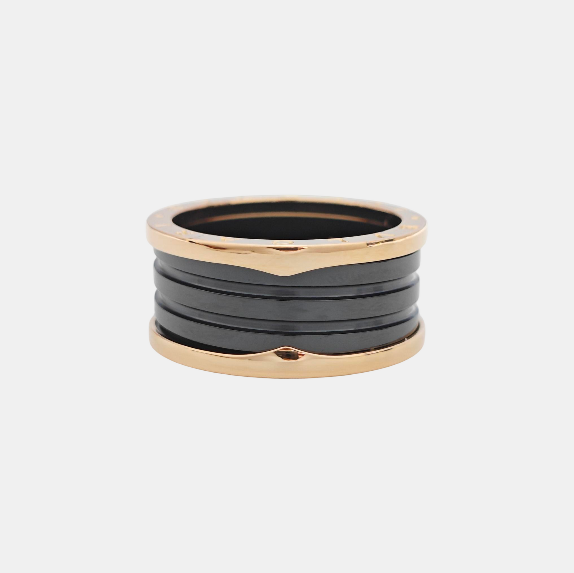 B.ZERO1 18k Rose Gold Ring EU 68
