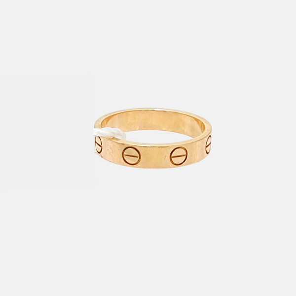 LOVE 18k Rose Gold Ring EU 49