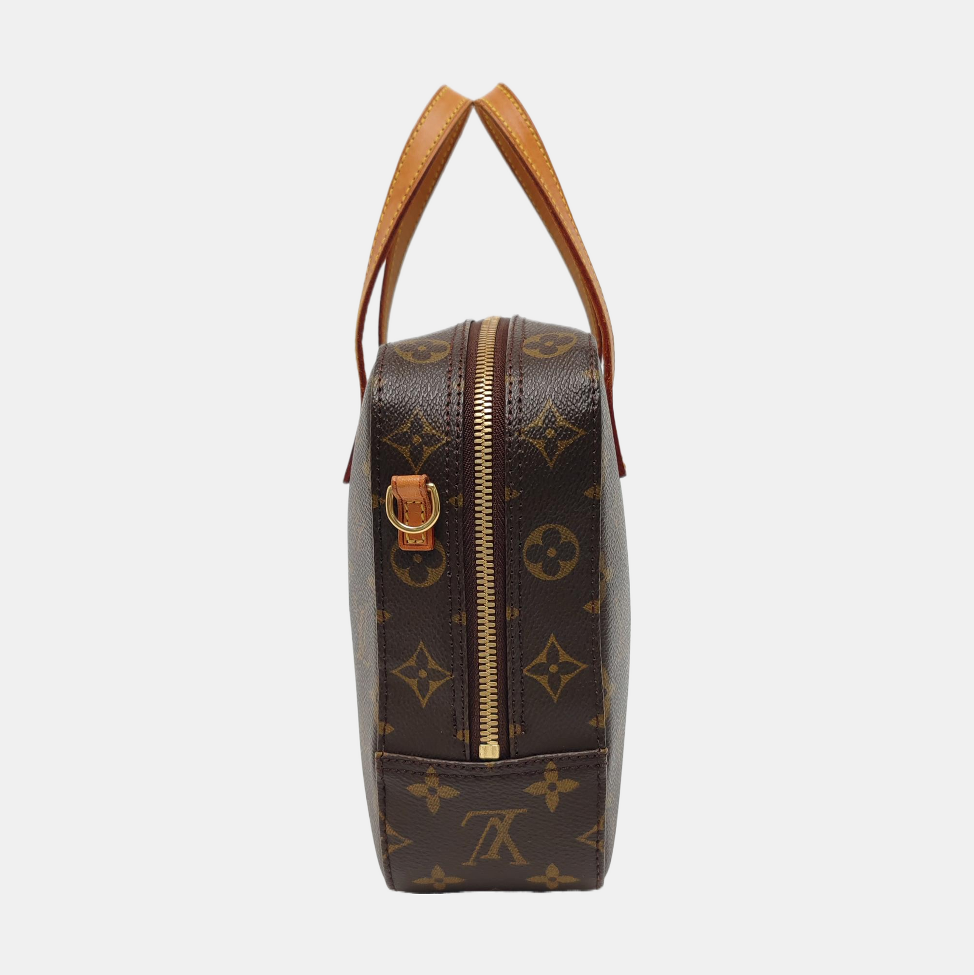 SPONTINI Monogram Coated Canvas Brown