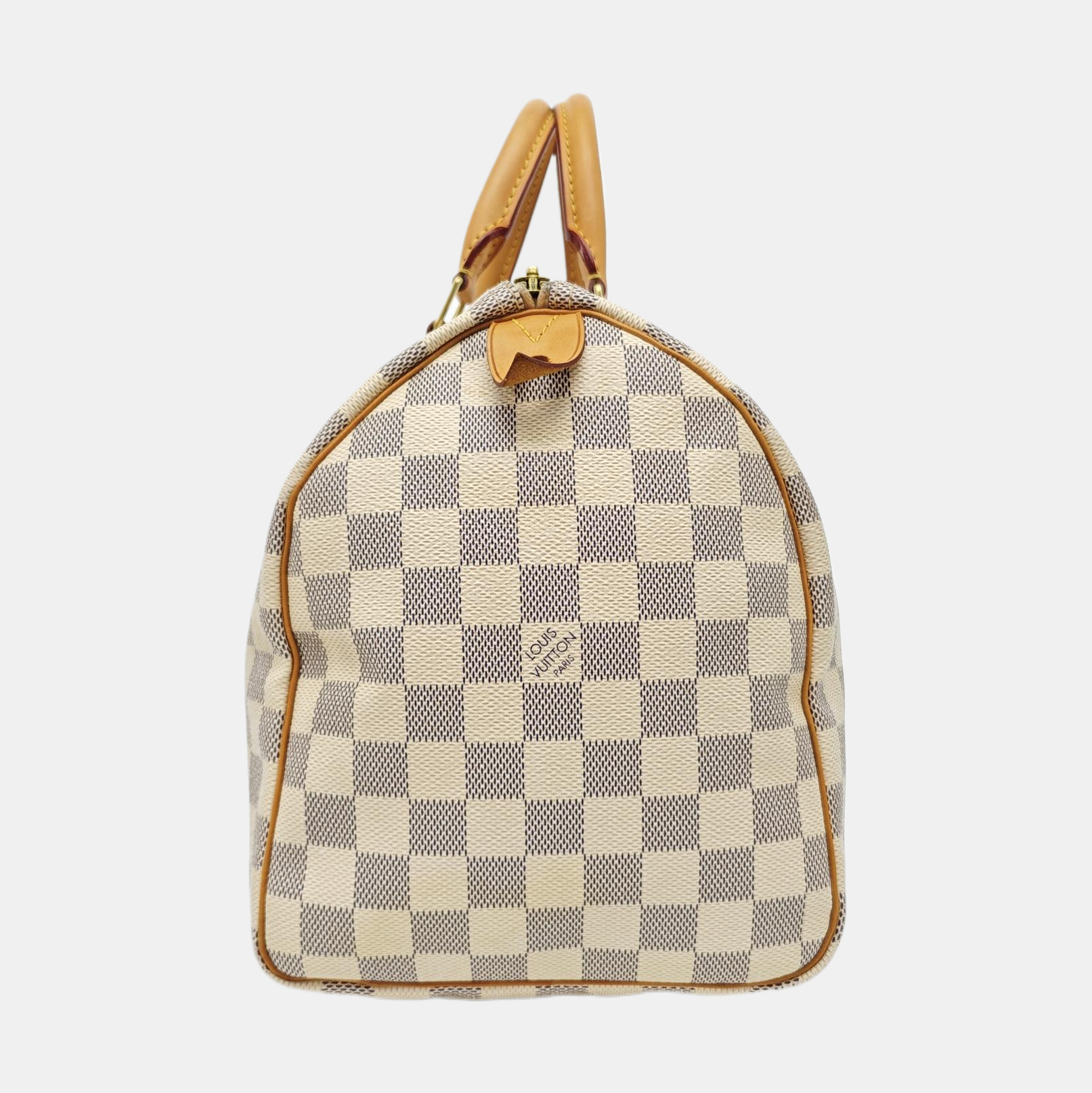 SPEEDY 30 Damier Azur Coated Canvas White