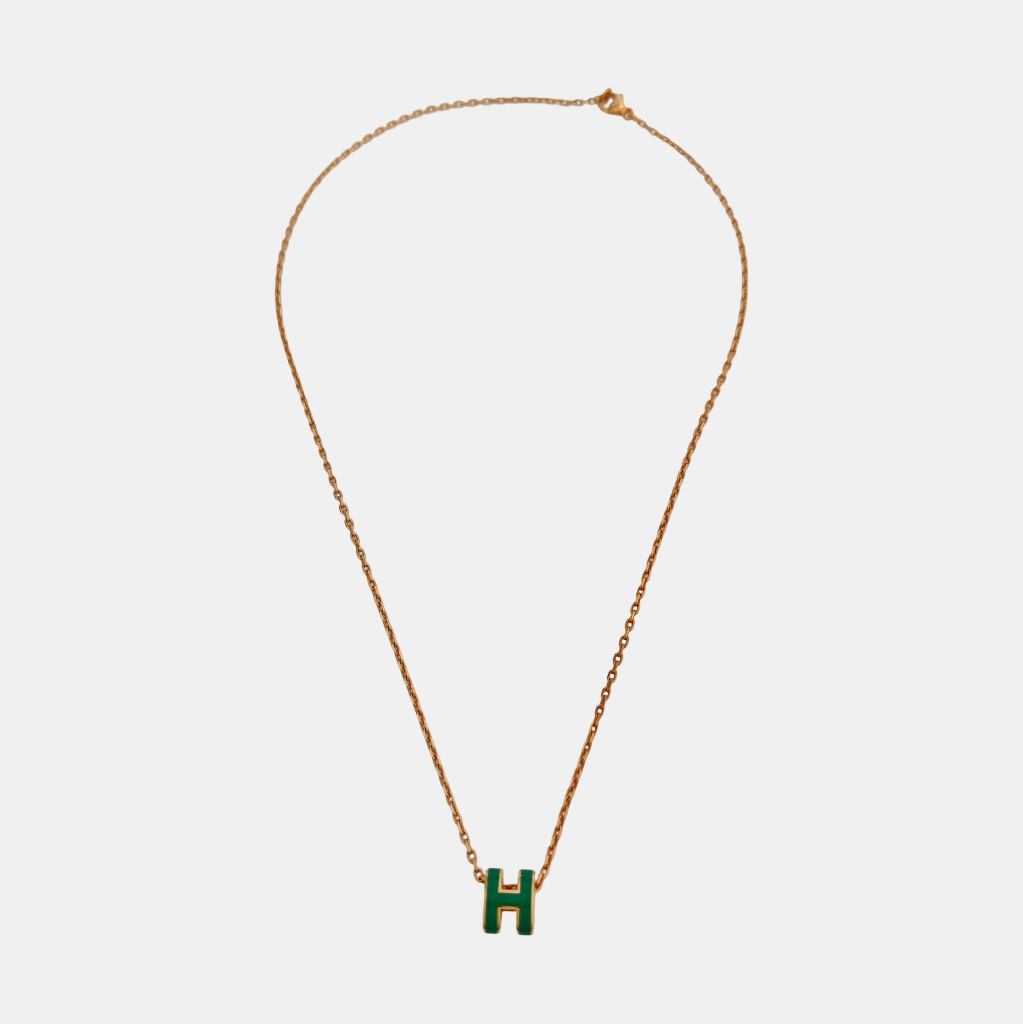 Pop H Metal Rose Gold Necklace