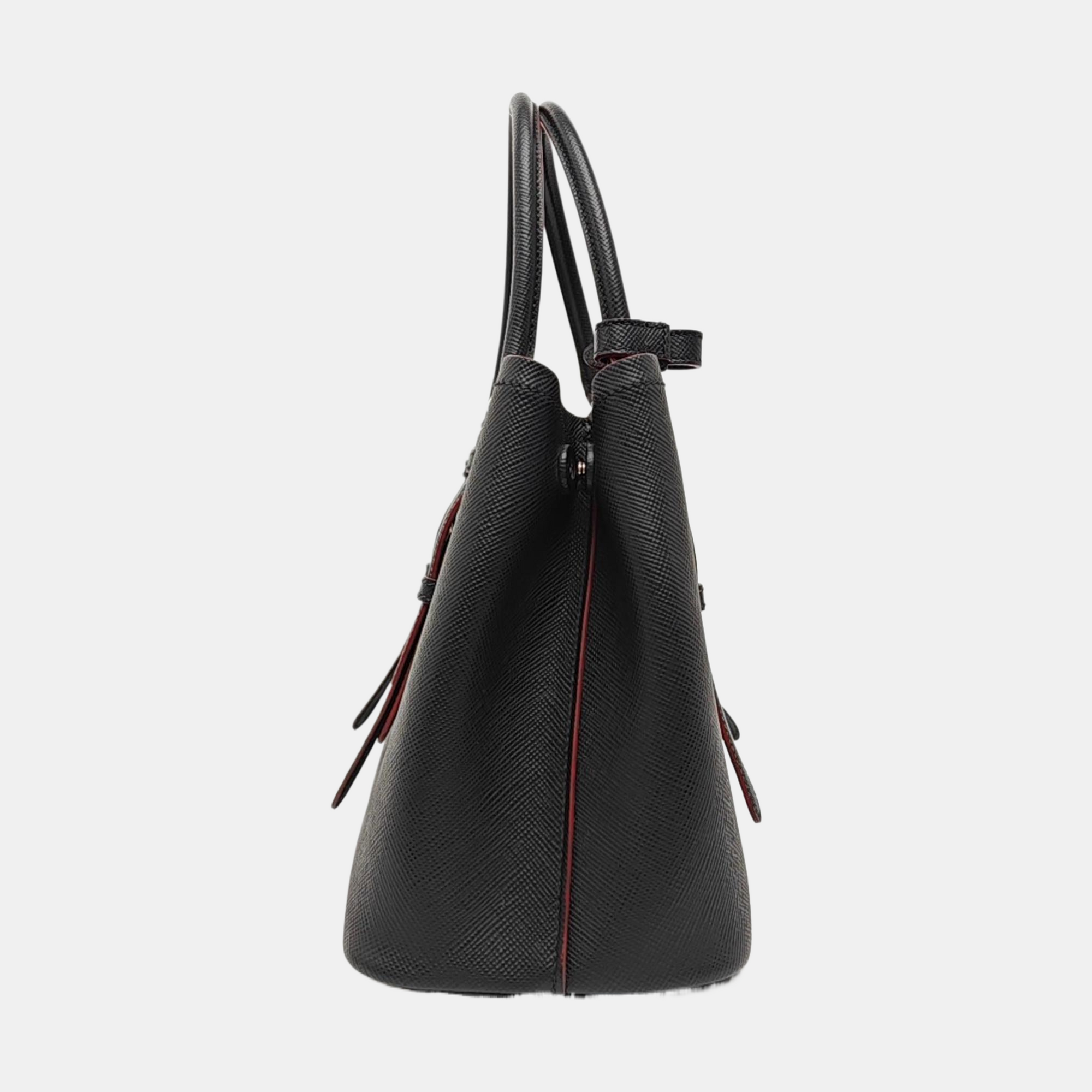Denim Small Saffiano Calfskin Black