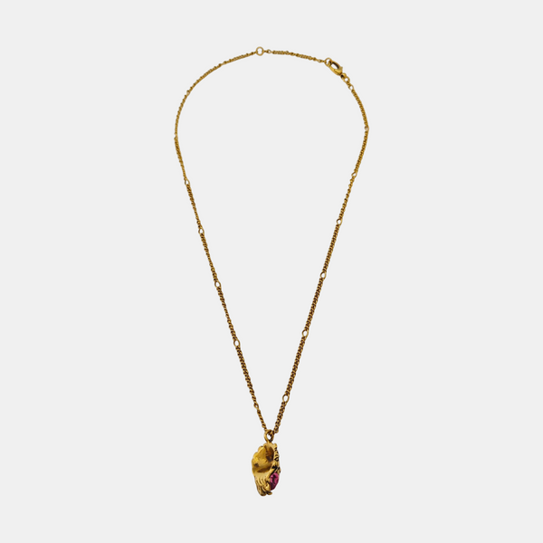 Lion Head Metal Gold Necklace