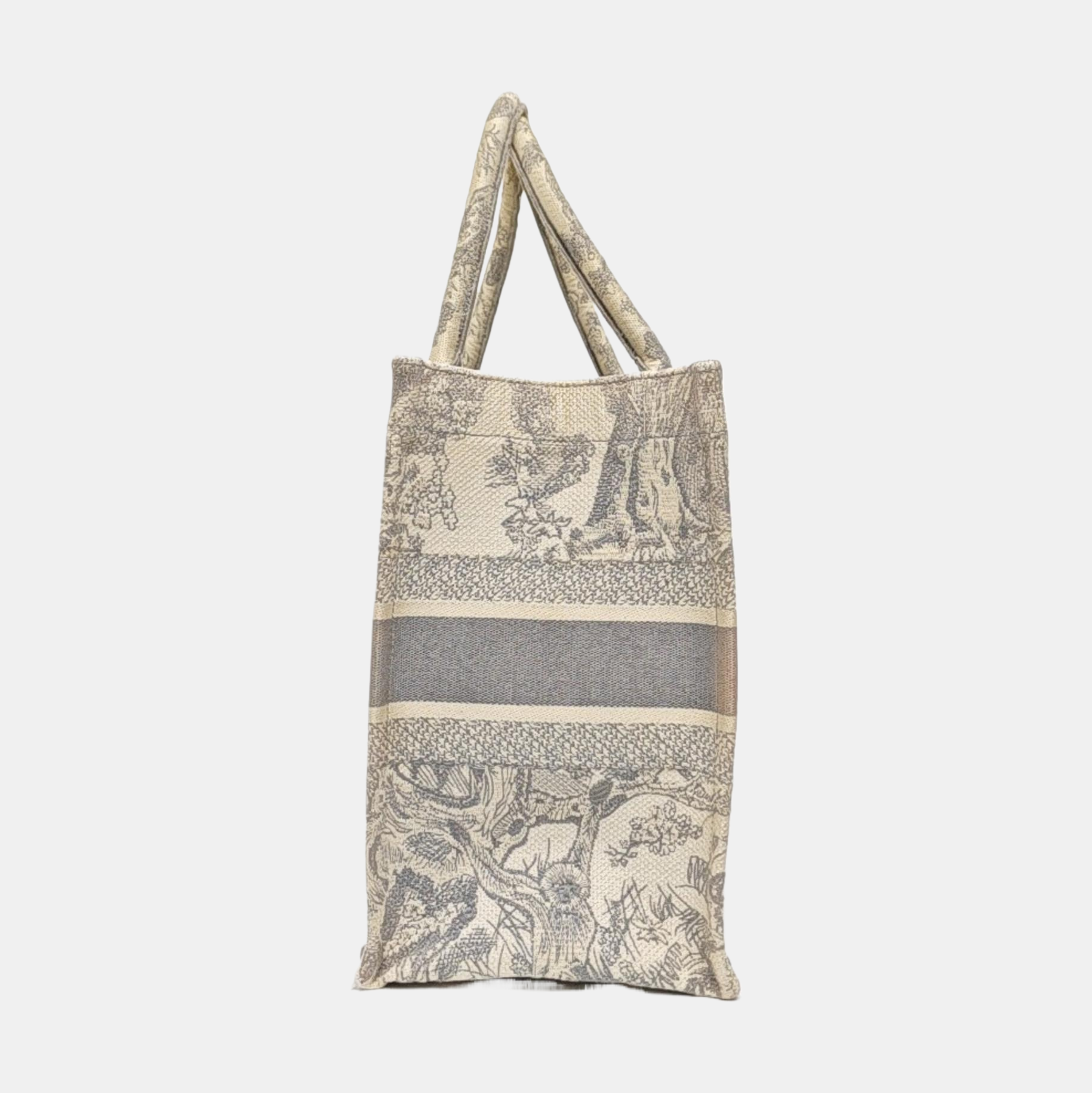 Book Tote Medium Canvas Gray