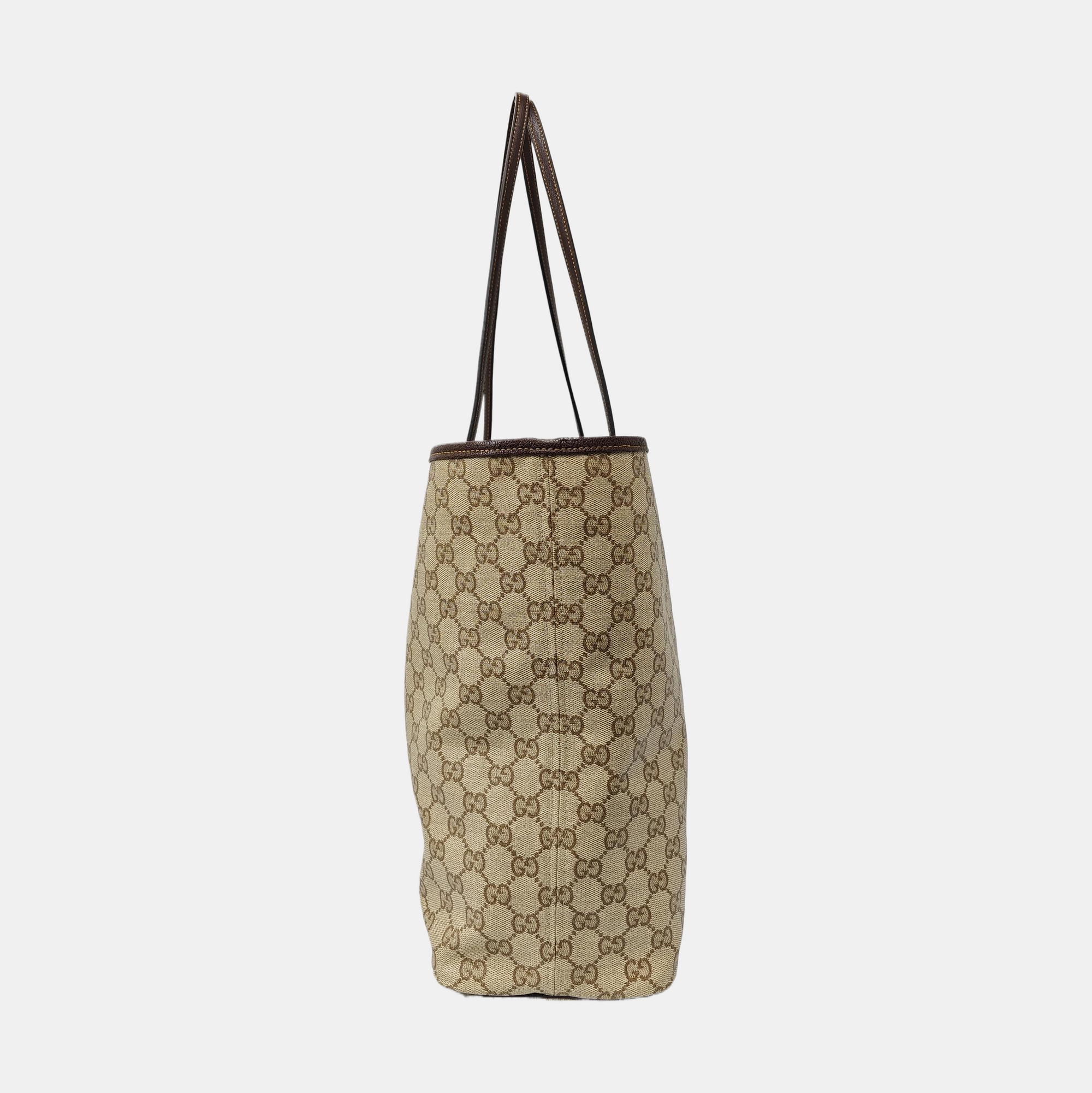 Tribeca Large Monogram Coated Canvas Beige