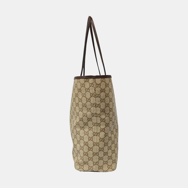 Tribeca Large Monogram Coated Canvas Beige