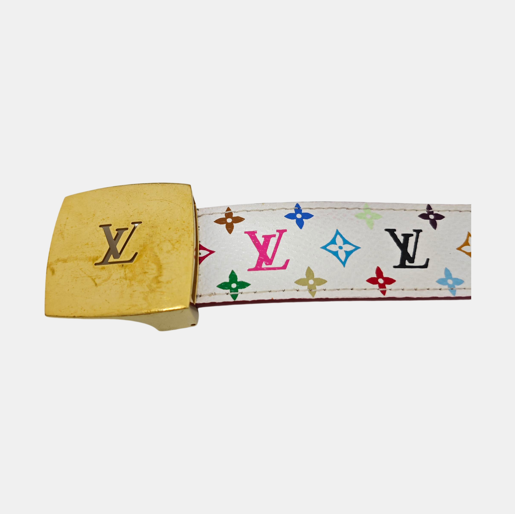 Coated Canvas Belt White