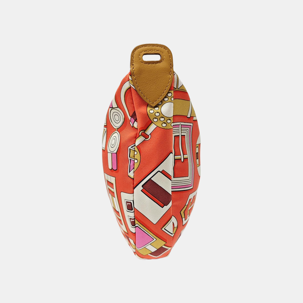 Silk Satin Shoulder Bag Red