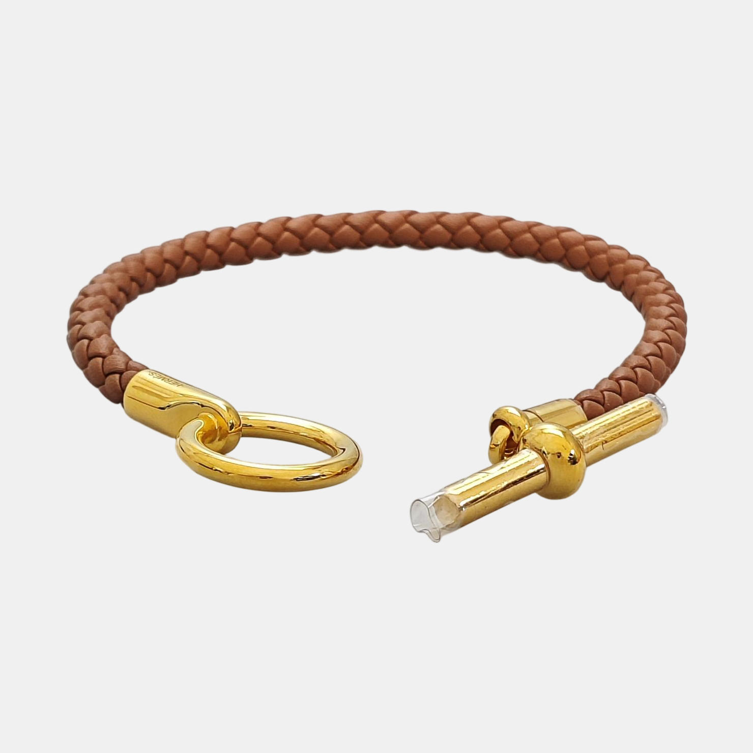 Glenan Leather Brown Bangle