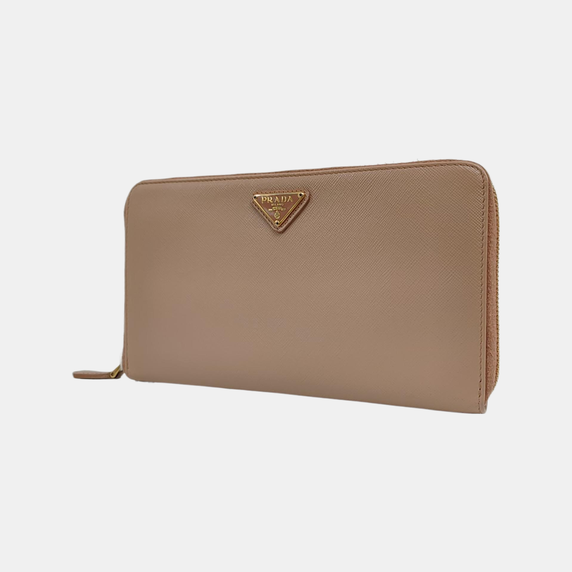 Saffiano Calfskin Wallet Beige