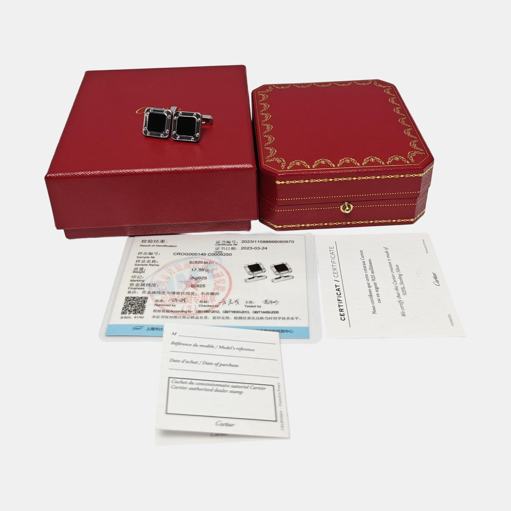 925 Sterling Silver Cufflink