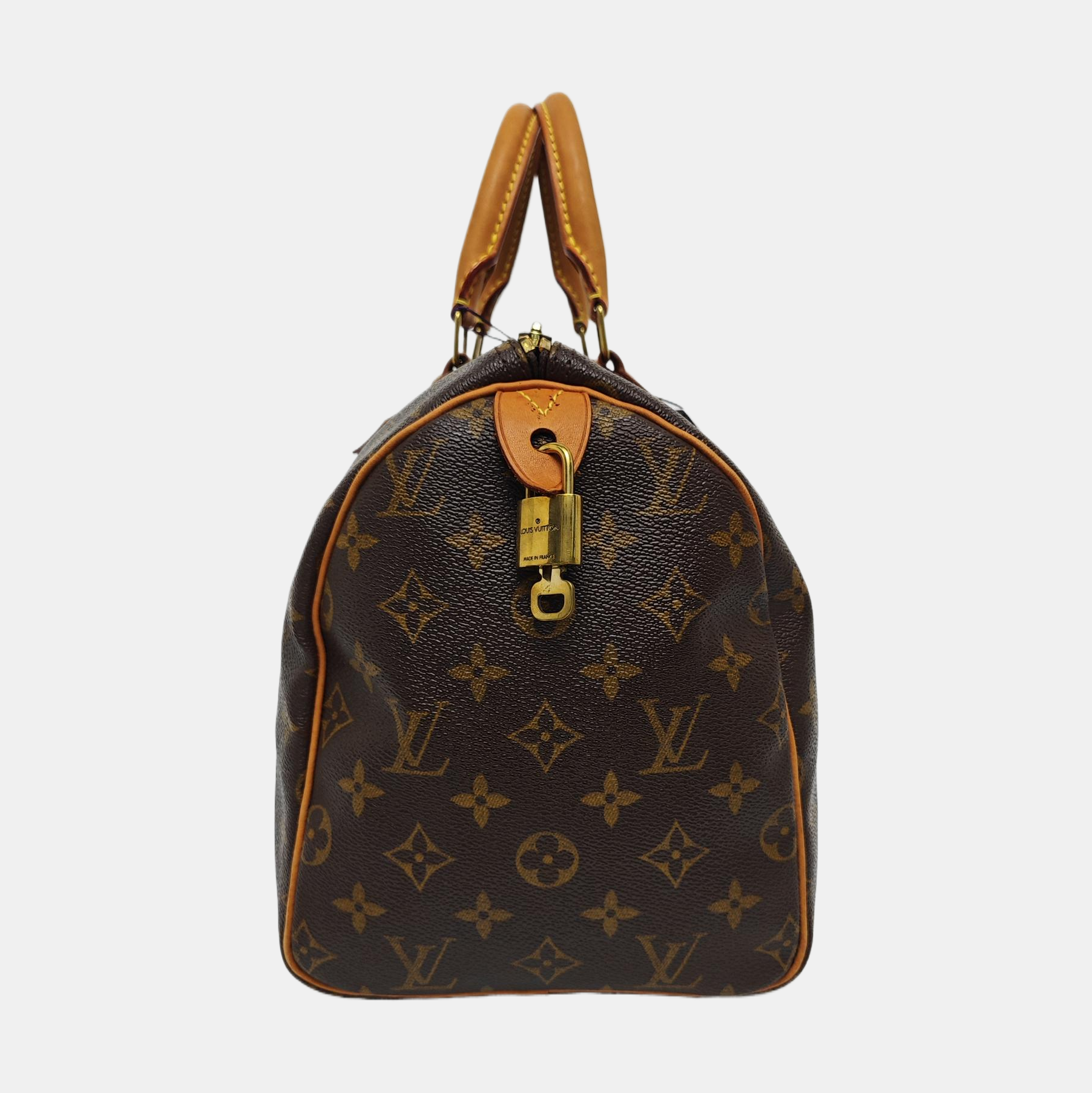SPEEDY 30 Monogram Coated Canvas Brown