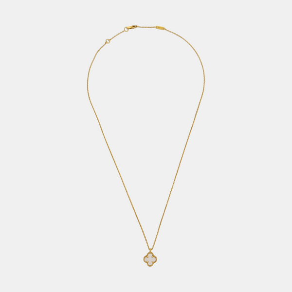 Sweet Alhambra 18k Gold Necklace