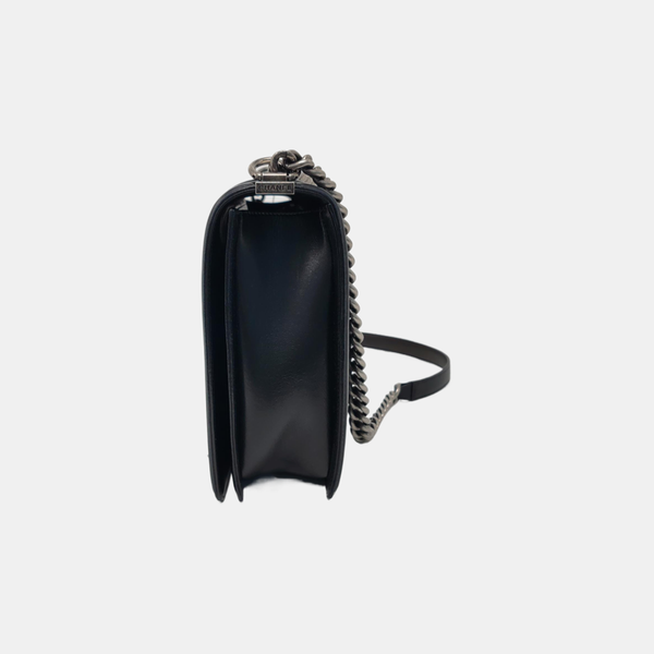 BOY CHANEL Maxi Quilted Lambskin Black
