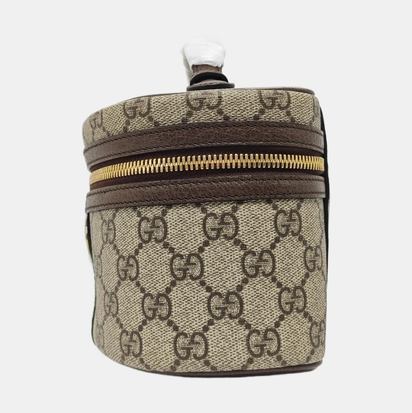 Ophidia Mini Monogram Coated Canvas Beige