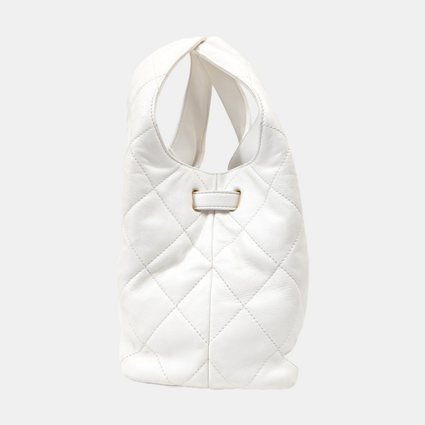 25P Quilted Lambskin White