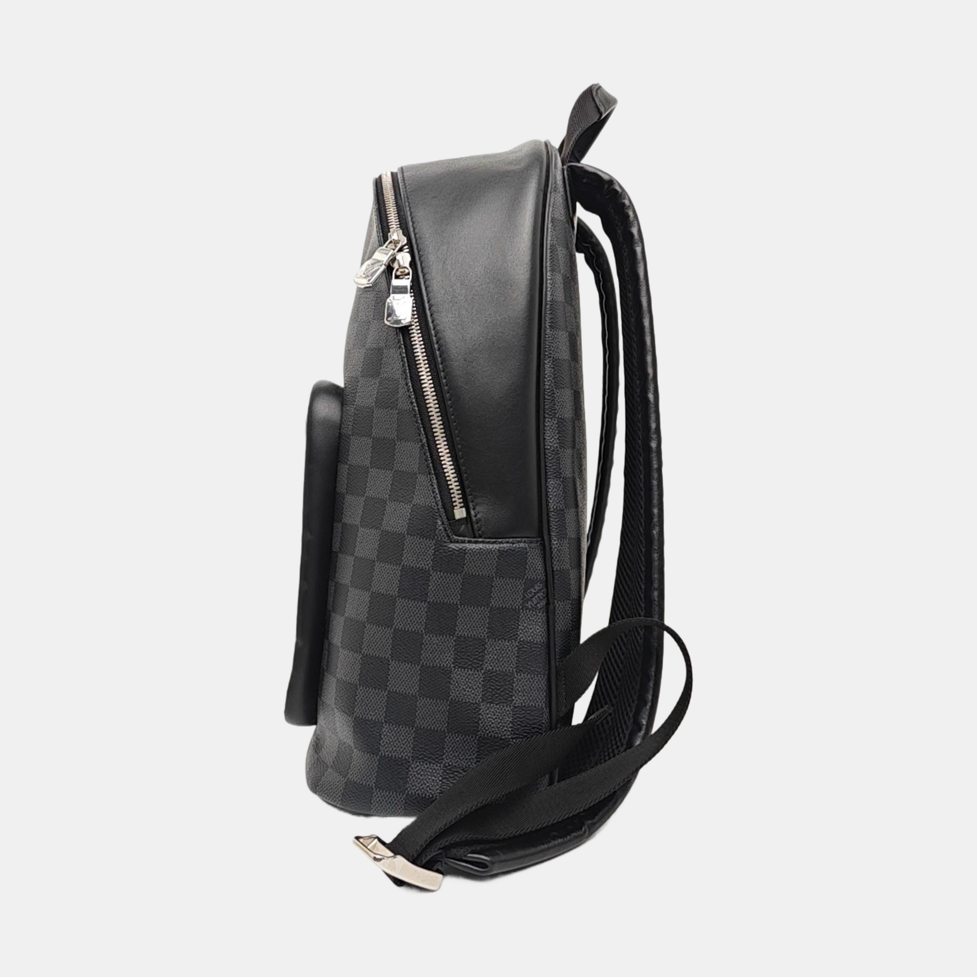 JOSH Damier Graphite Coated Canvas Gray