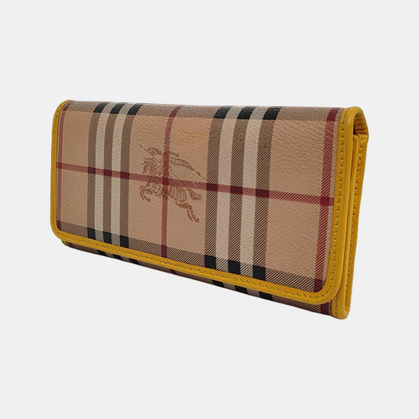 Coated Canvas Wallet Beige