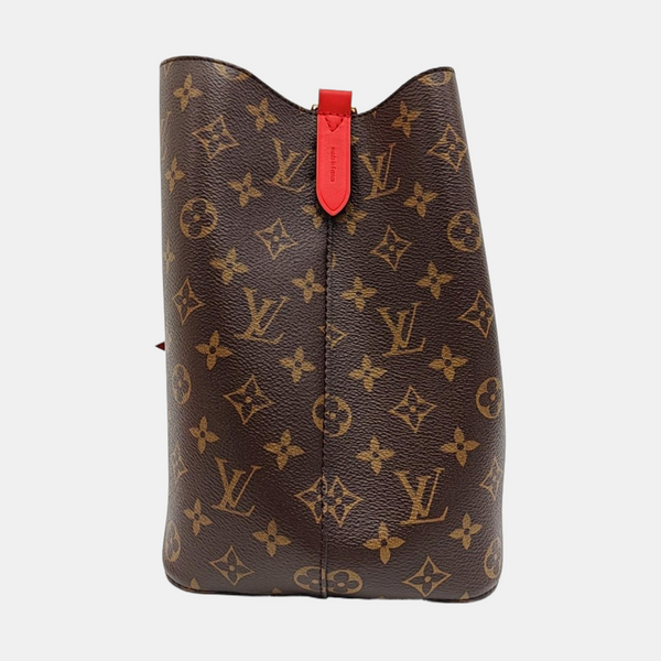 NÉONOÉ MM Monogram Coated Canvas Brown