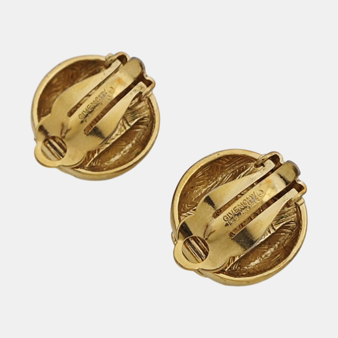 Metal Gold Clip On Earrings