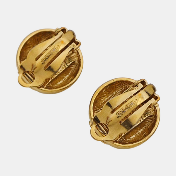 Metal Gold Clip On Earrings