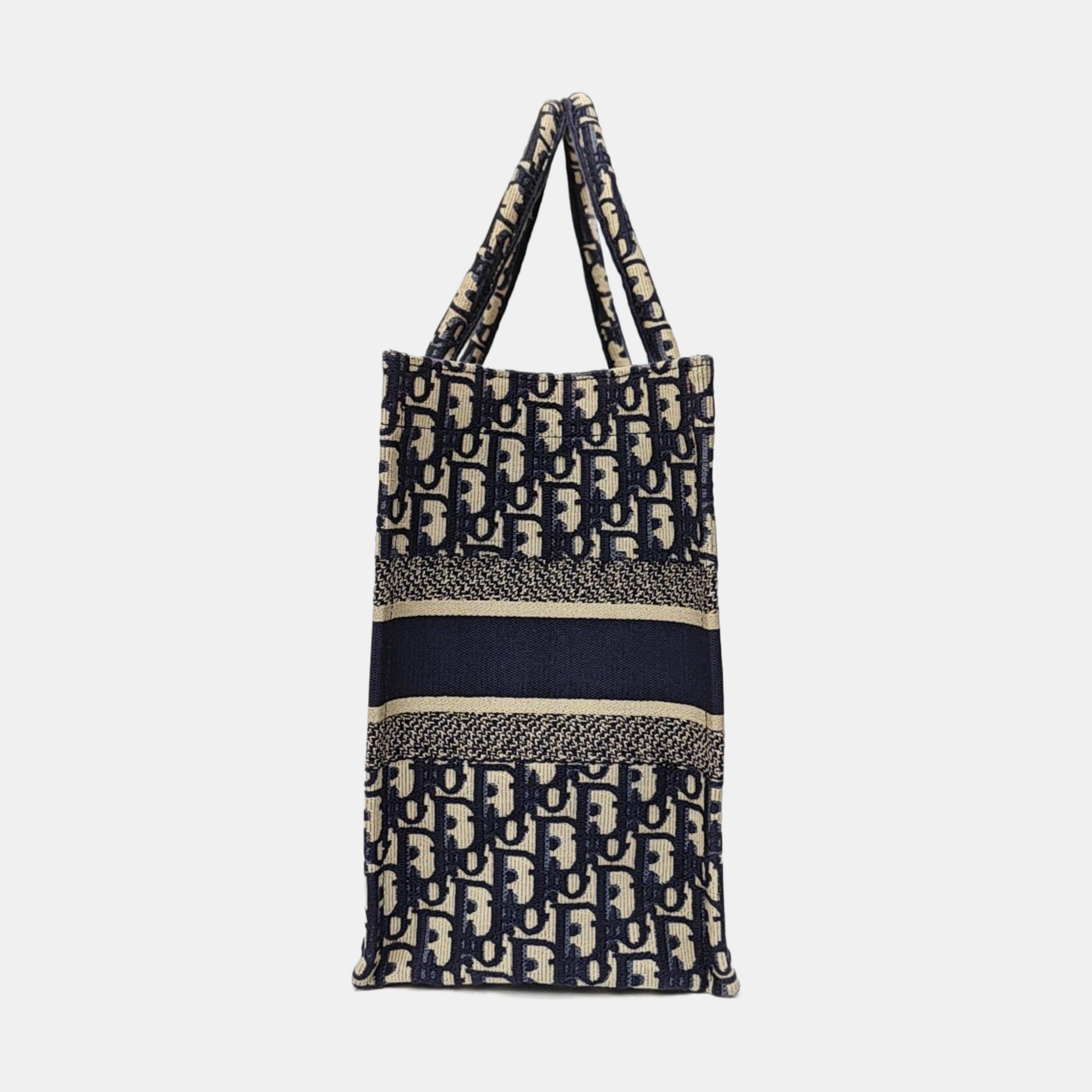 Book Tote Medium Oblique Canvas Blue
