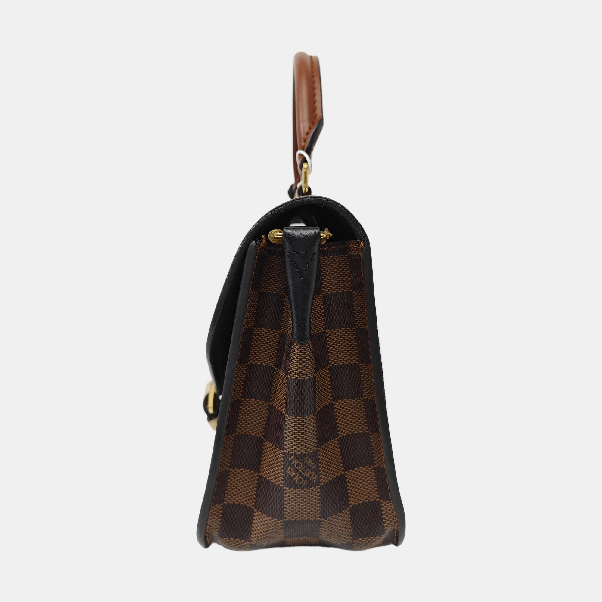 BEAUMARCHAIS Damier Ebene Coated Canvas Brown