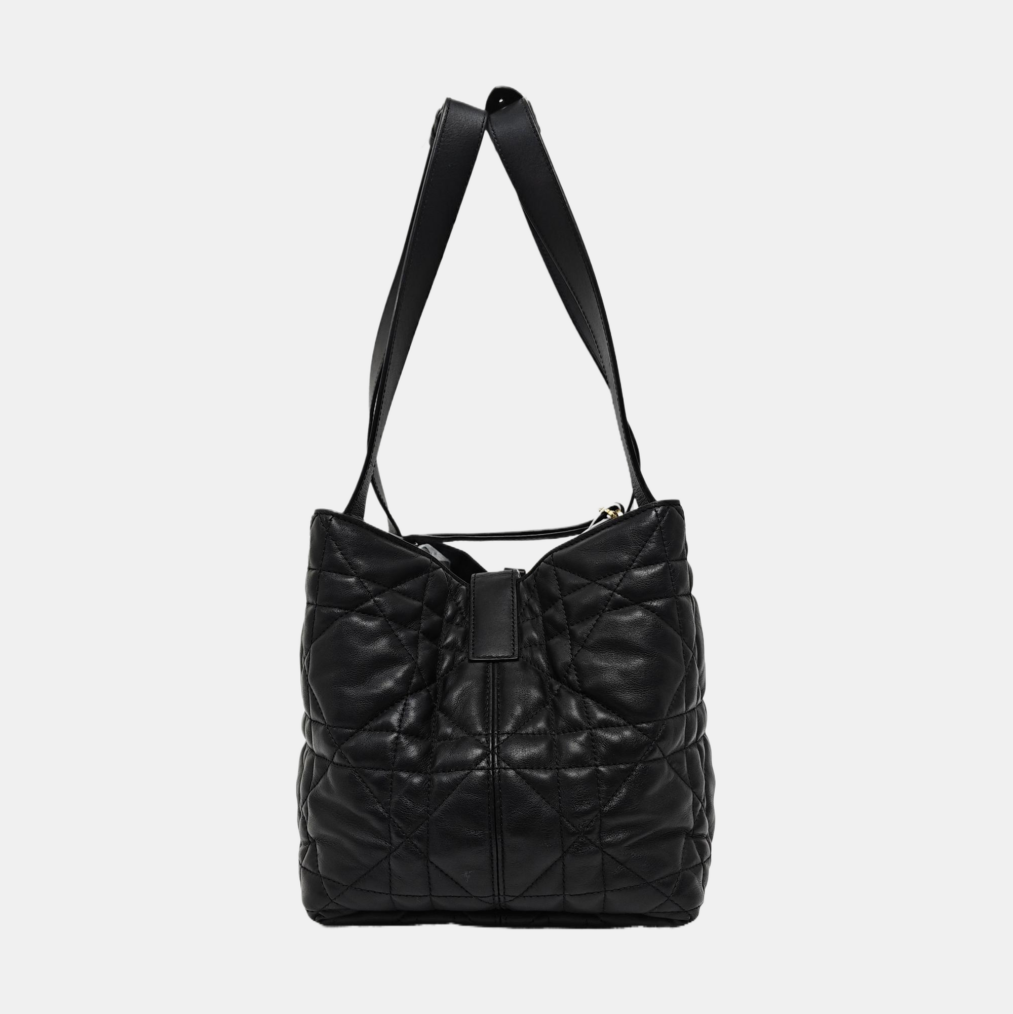 Toujours Medium Cannage Calfskin Black