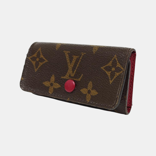 Monogram Coated Canvas Key Pouch Brown