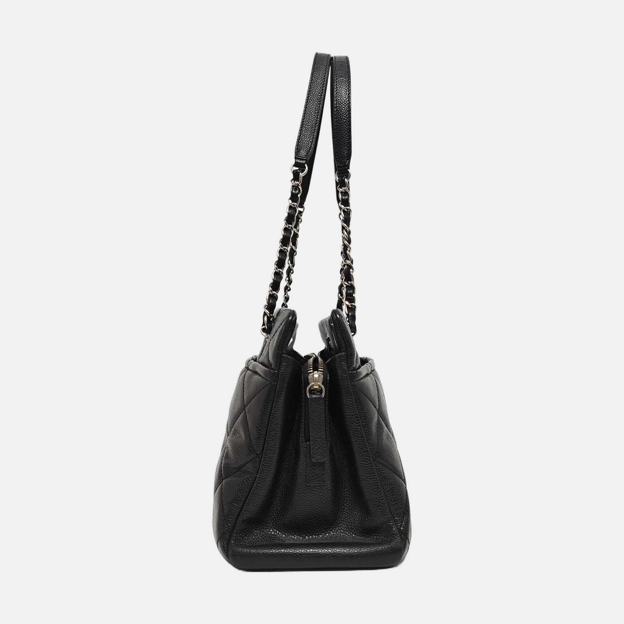 CC TIMELESS SOFT Quilted Grained Calfskin Black