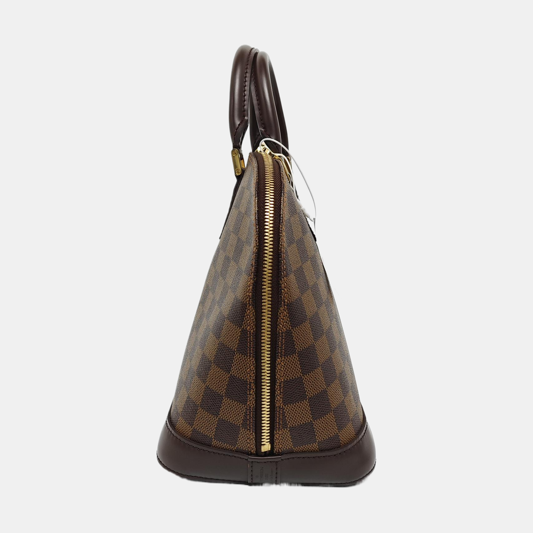ALMA PM Damier Ebene Coated Canvas Brown