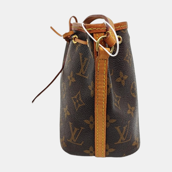 NÉONOÉ Nano Monogram Coated Canvas Brown